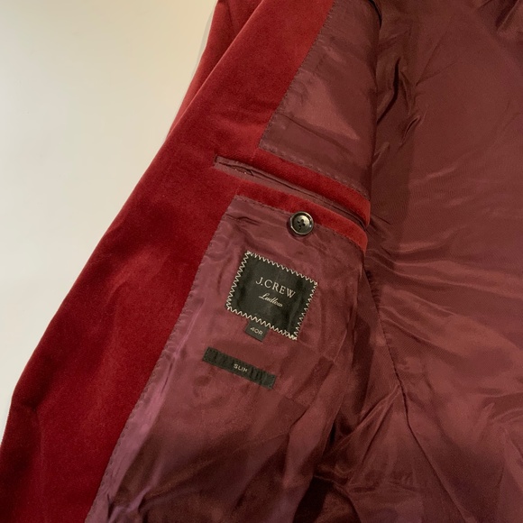 J Crew Ludlow 40R Slim-fit shawl-collar tuxedo jacket in velvet Item J5425 - Picture 6 of 10